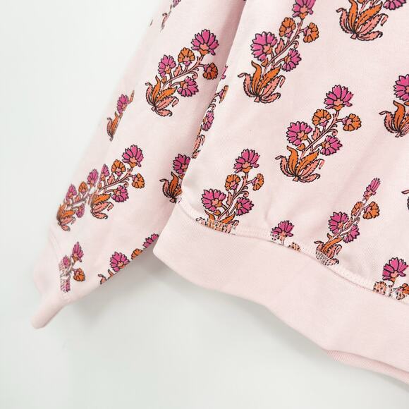 J. Crew Crewcuts Girls Lounge Raglan Crewneck Floral Graphic Sweatshirt Size XL - Picture 5 of 8